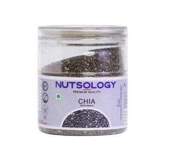 Nutsology Black Chia Seeds | 150gm | Raw | Diet Snacks | Seeds for Weight Loss | Rich in Calcium and Protein | Source of Omega 3