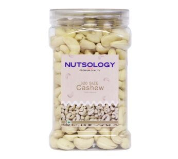 Nutsology Whole Cashews | Grade 320 | 450gm | Dried & Crunchy | Whole White | Gluten Free & Plant based Protein