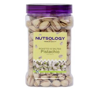 Nutsology Roasted & Salted Pistachios | 350gm | Pista | Rich In Protein, Phosphorus, & Dietary Fibre | Inshell Pistachios | Crunchy & Healthy